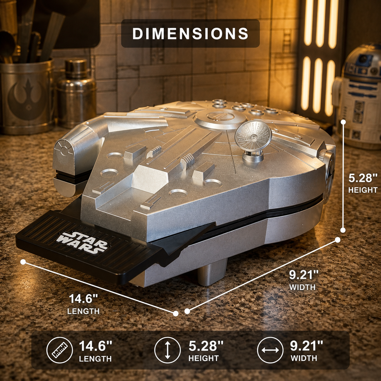 NovaPress™ Galactic Waffle Maker